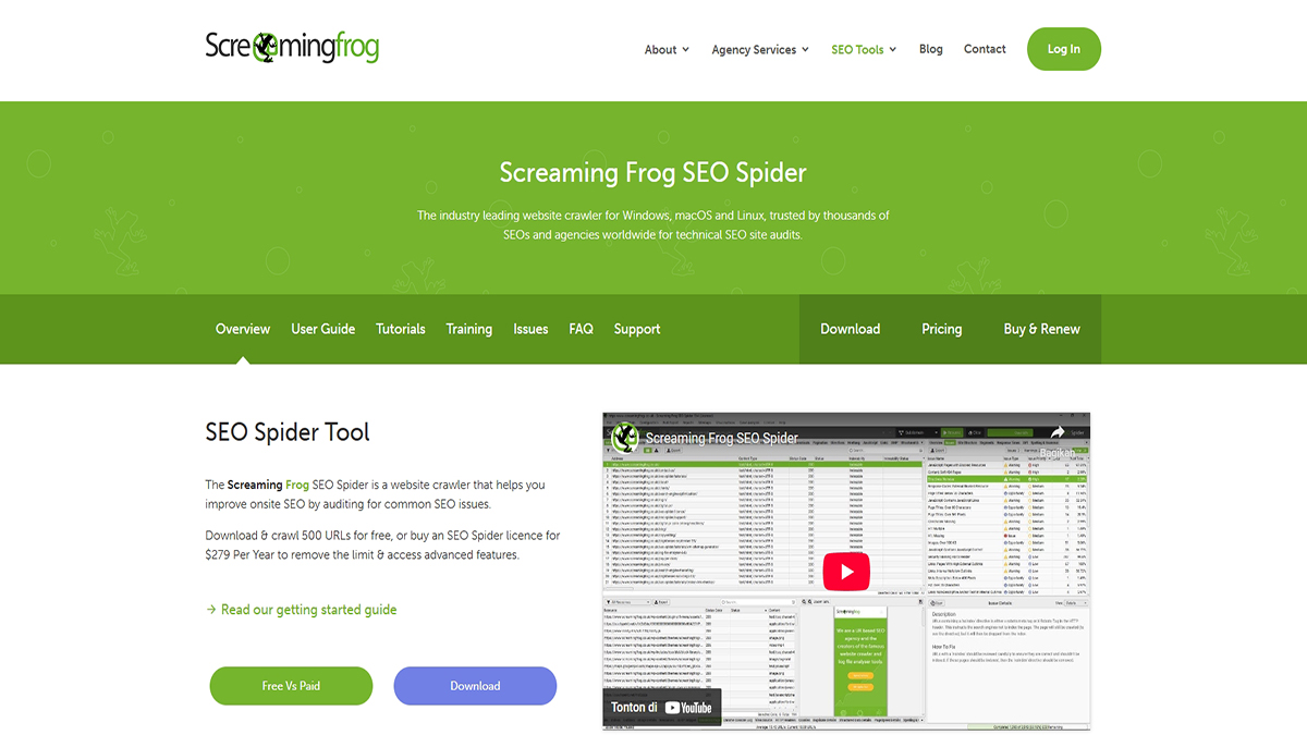 Screaming Frog SEO Spider