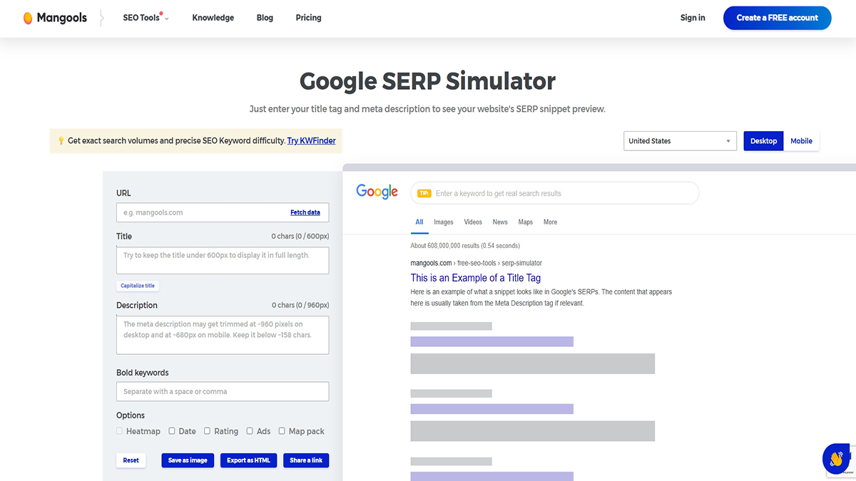 SERP Simulator