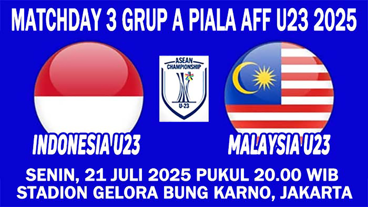 Timnas Indonesia U‑23 vs Malaysia U‑23 di Piala AFF U‑23: Kick‑Off & Lokasi Laga
